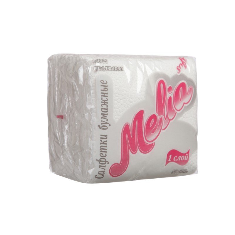 Салфетки бумажные «Melia Soft» 50 листов